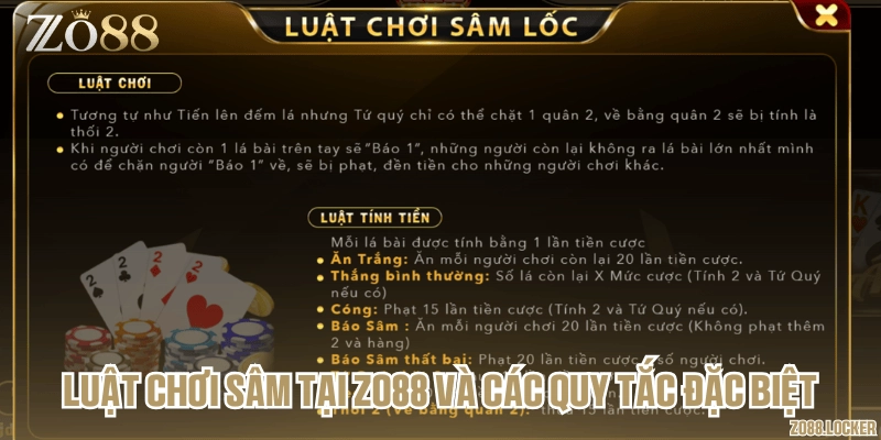 Luật chơi sâm tại Zo88 và các quy tắc đặc biệt
