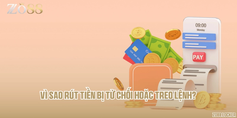 Vì sao rút tiền bị từ chối hoặc treo lệnh?